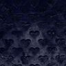 Kunstfell Herzen | Poppy Fabrics – schwarzblau,  thumbnail number 1