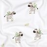 GOTS Baumwolljersey Zebras in der Steppe Digitaldruck | Poppy Fabrics – weiss/schwarz,  thumbnail number 2