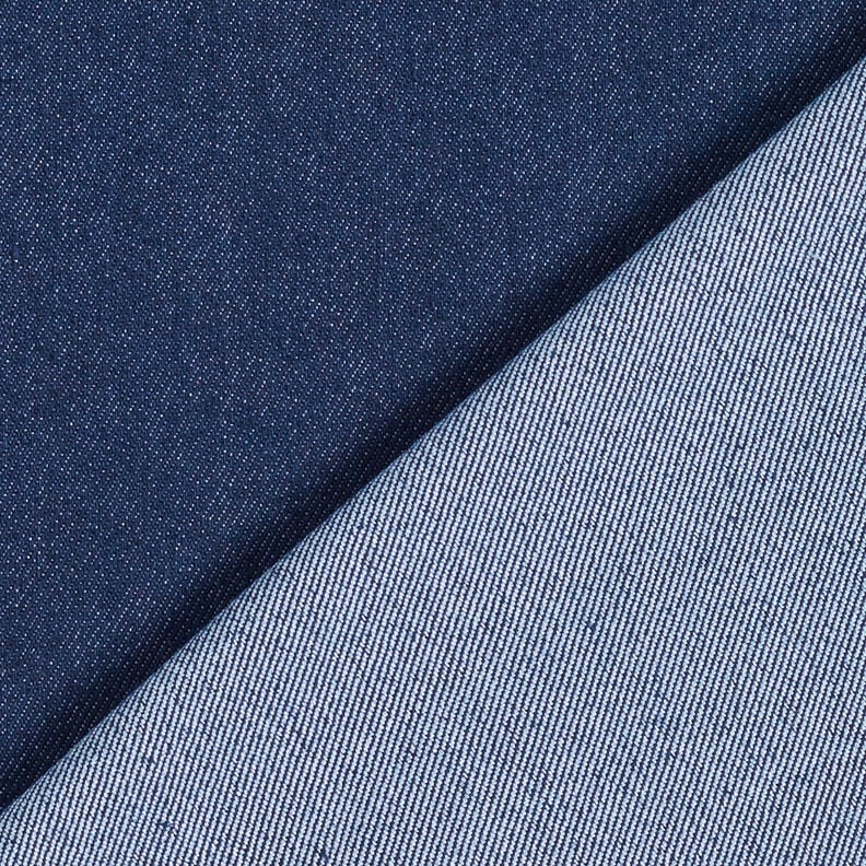 Baumwoll-Denim Stretch medium – marineblau, image number 3