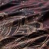 BaumwolljerseyBordürenstoff Mandala mit Goldsprenkeln | Glitzerpüppi – schwarzbraun/gold,  thumbnail number 7