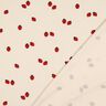 GOTS Baumwolljersey Erdbeeren | Poppy Fabrics – hellbeige/karminrot,  thumbnail number 4