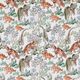 French Terry Sommersweat Dinos im Dschungel Digitaldruck – natur,  thumbnail number 1