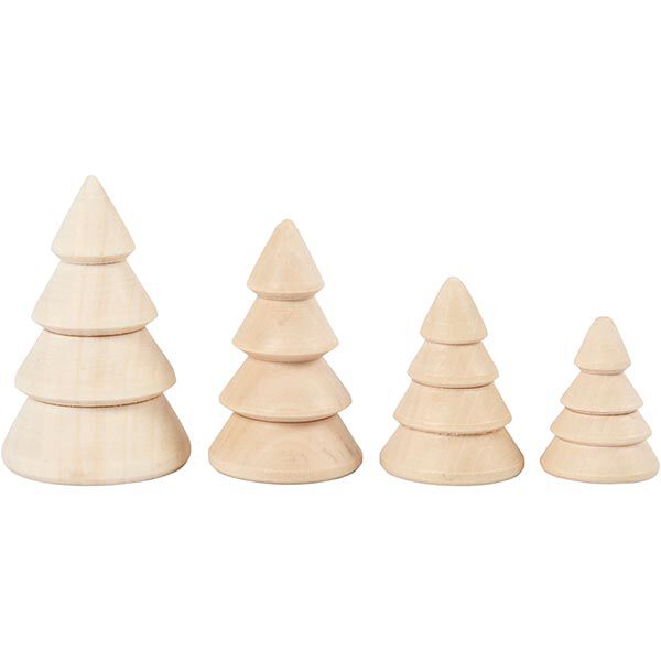 Weihnachtsbäume aus Holz [4 Stk.],  image number 3
