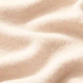 Woll-Fleece reine Schurwolle Uni – wollweiss, 