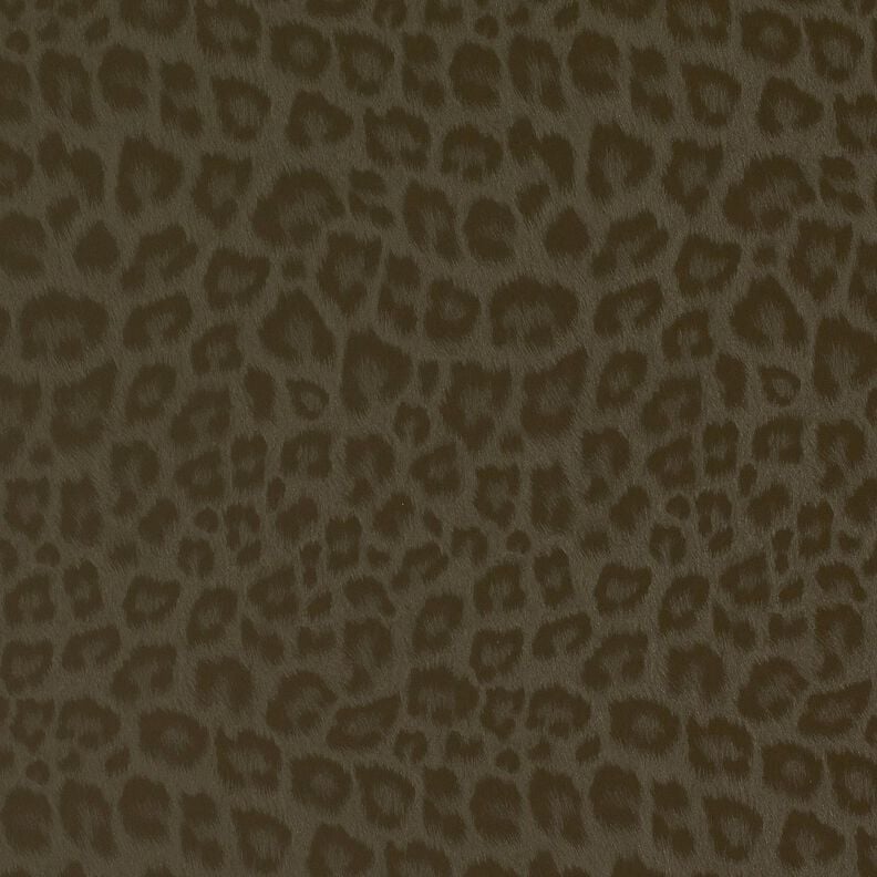 Beschichteter Hosenstoff angeraut Leoprint – khaki,  image number 1