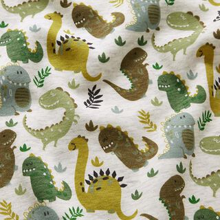 Alpenfleece glückliche Dinos Melange – wollweiss, 
