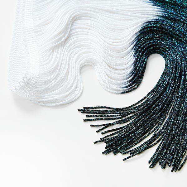Fransenband [Länge: 40 cm ] – schwarz/grün,  image number 3