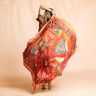 Beachwear Panel Pareo Sommerblumen – orange/gelboliv,  thumbnail number 7