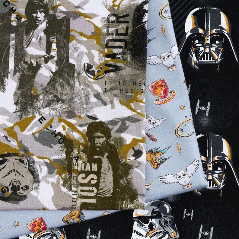 Baumwolljersey Camouflage | Star Wars – wollweiss, image number 5