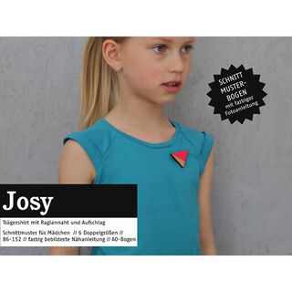 JOSY Raglanshirt und Aufschlag an den Schultern | für Mädchen | Studio Schnittreif | 86-152, 