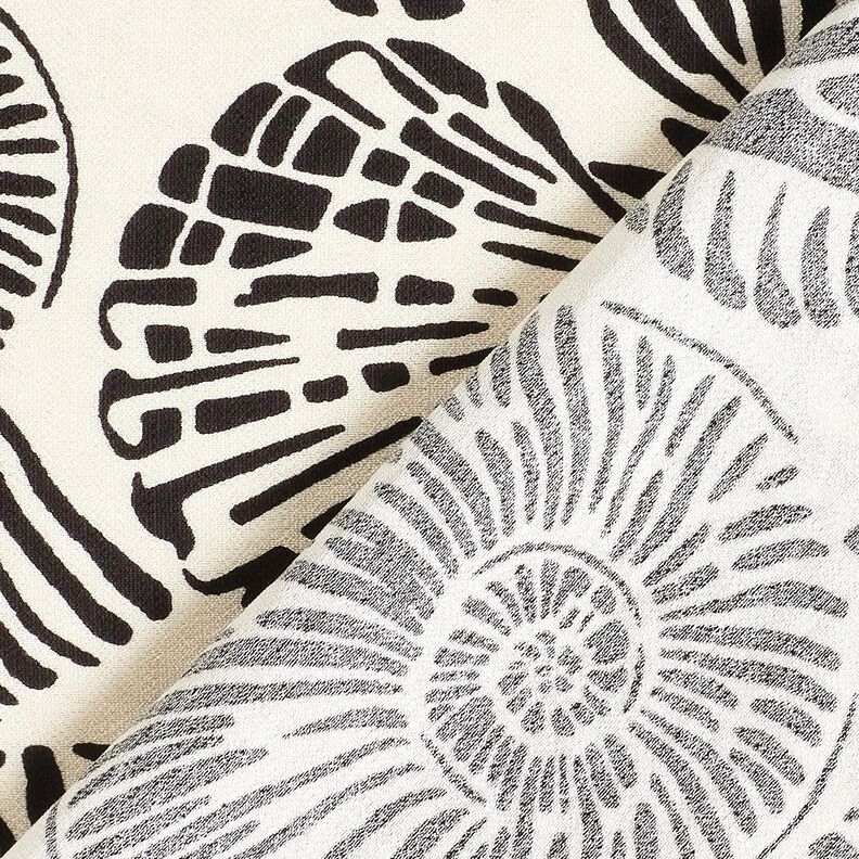 Viskosestoff Air Flow Muscheln, wollweiss/schwarz &ndash; wollweiss/schwarz,  image number 4