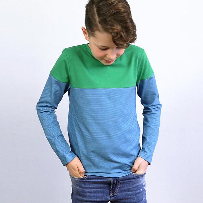 LEVI Langarmshirt mit Colourblocking | Studio Schnittreif | 86-152,  image number 3