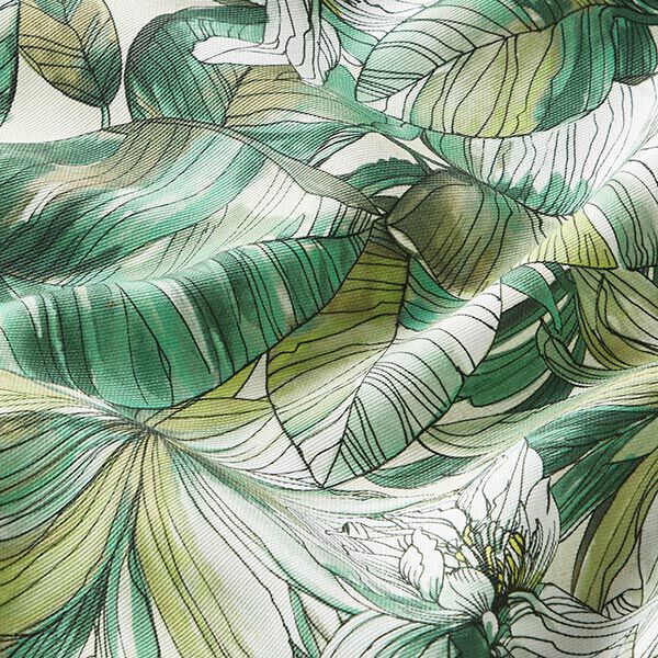 Outdoorstoff Canvas Aquarell Blätter – grün,  image number 2