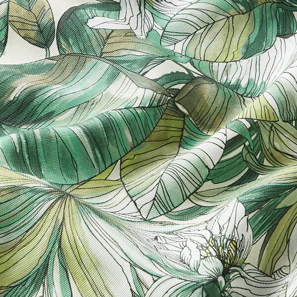 Outdoorstoff Canvas Aquarell Blätter – grün, image number 2