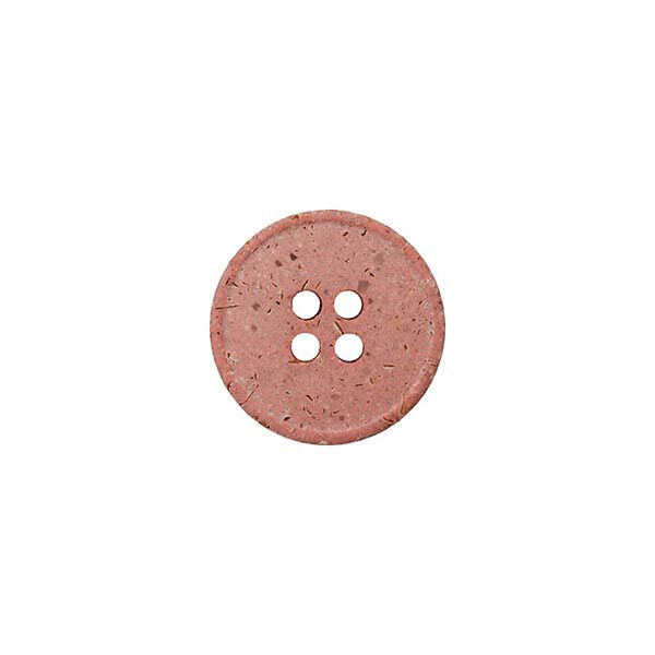 Hanf/Polyesterknopf Recycling 4-Loch – rosa, image number 1