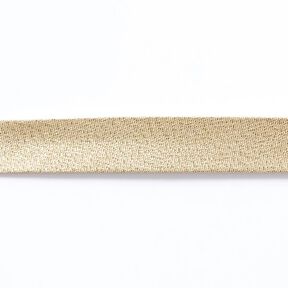 Schrägband Metallic [20 mm] – gold metallic, 