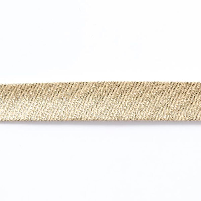 Schrägband Metallic [20 mm] – gold metallic,  image number 2