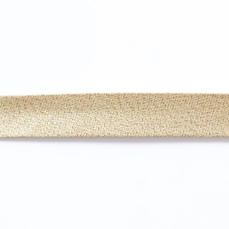 Schrägband Metallic [20 mm] – gold metallic,  image number 2