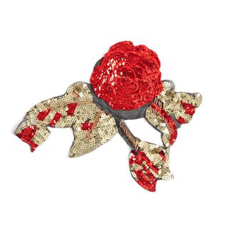 XXL Applikation Pailletten Blume, 