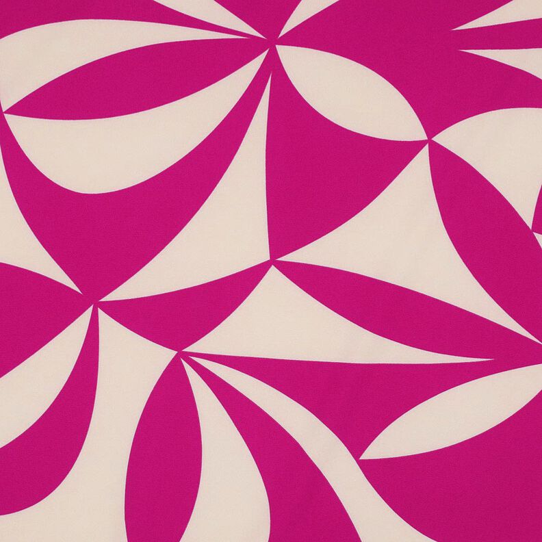 Stretch-Blusenstoff geometrisch | Poppy Fabrics – purpur/cashew,  image number 1