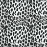French Terry angeraut Schneeleopard Digitaldruck – schwarz/weiss,  thumbnail number 1
