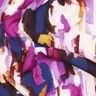 Viskosestoff abstrakte Pinselstriche Digitaldruck – traube/indigo,  thumbnail number 2