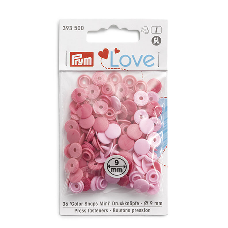 Druckknöpfe Color Snaps Mini [9mm] - rosa/ beere | PRYM love,  image number 1