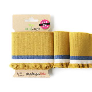 GOTS Bio Strickbündchen CUFF ME FRILL [140 cm | 8 cm] | Albstoffe | Hamburger Liebe, 
