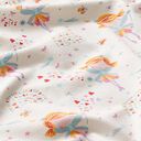 Baumwolljersey kleine Fee – weiss/hellblau, 