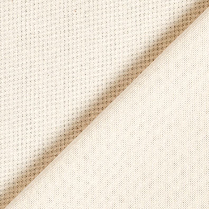 Dekostoff Halbpanama zweifarbig – creme/weiss,  image number 3