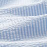 Seersucker Baumwollmix Streifen – hellblau/wollweiss,  thumbnail number 2