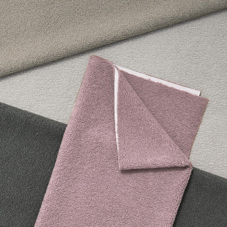 Polsterstoff Schaffelloptik – mauvegrau,  image number 4