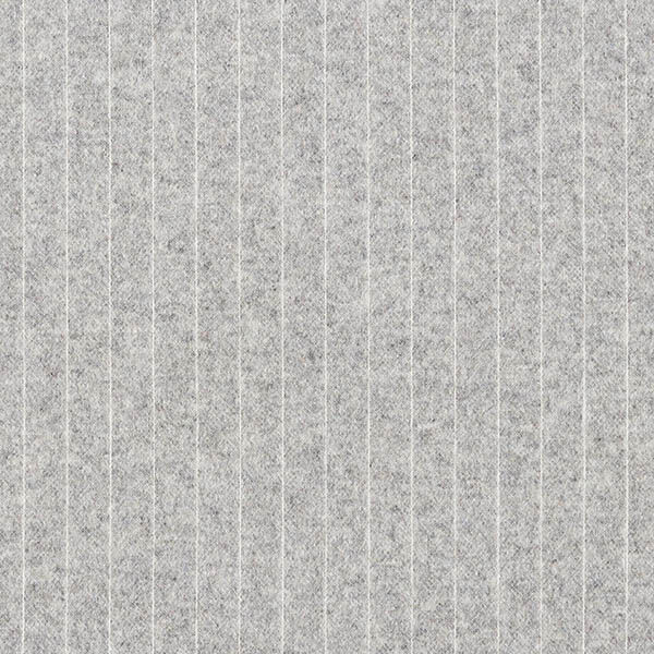 Strickjacquard aufgeraut Nadelstreifen – hellgrau, image number 1