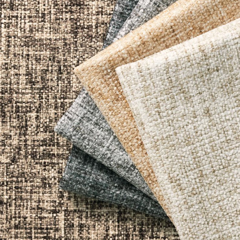 Polsterstoff Velours gepr&auml;gt &ndash; hellbeige,  image number 5