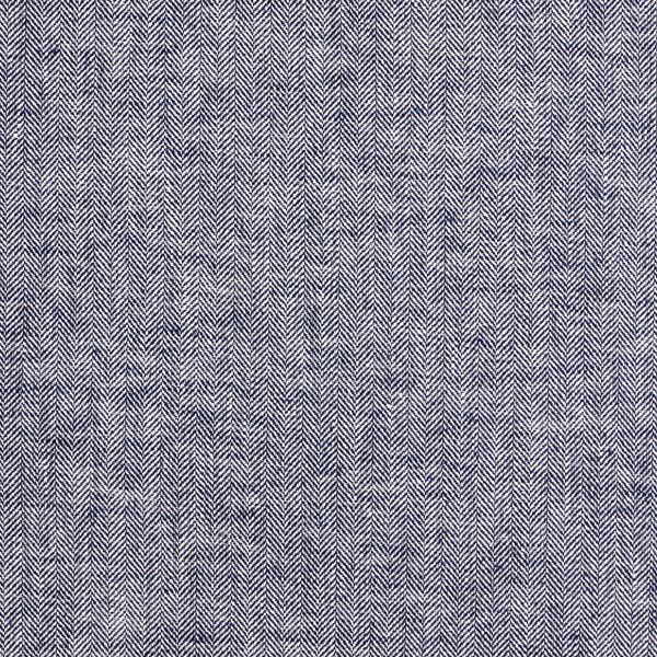 Leinen-Baumwoll-Mix Fischgrat – marineblau, image number 1