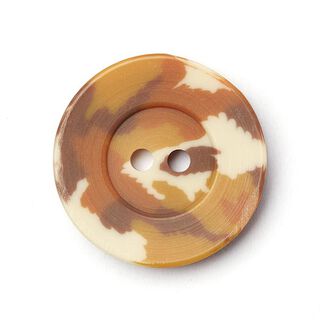 Kunststoffknopf Camouflage - hellbraun, 