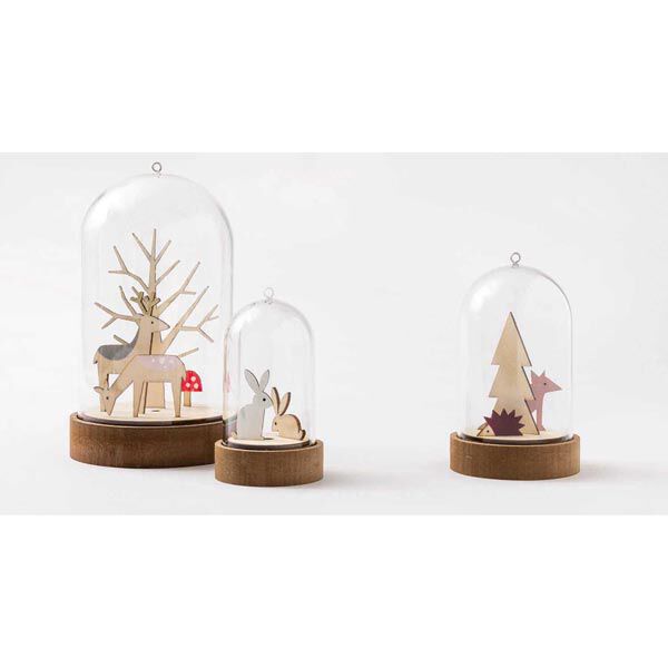 Holzdeko Weihnachten Set [ 3 x 1,8 cm / 2,5 x 4,2 cm ] | Rico Design – natur,  image number 4