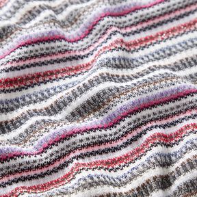 Rippenstrick Querstreifen Glitzer, 