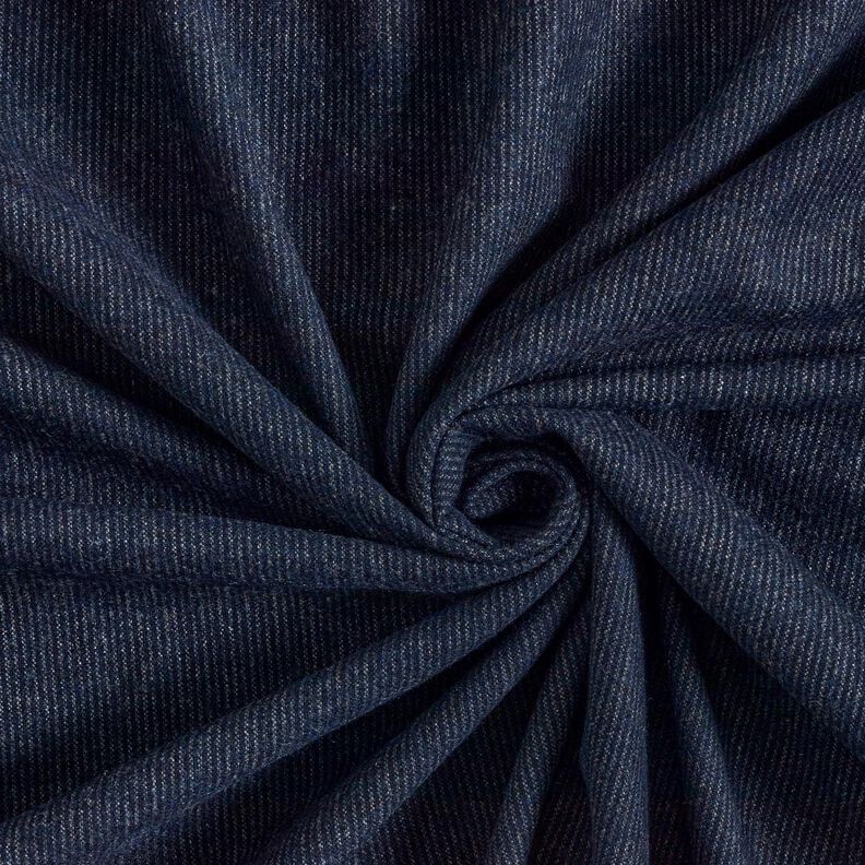 Woll-Mix feine Streifen – nachtblau/jeansblau,  image number 1