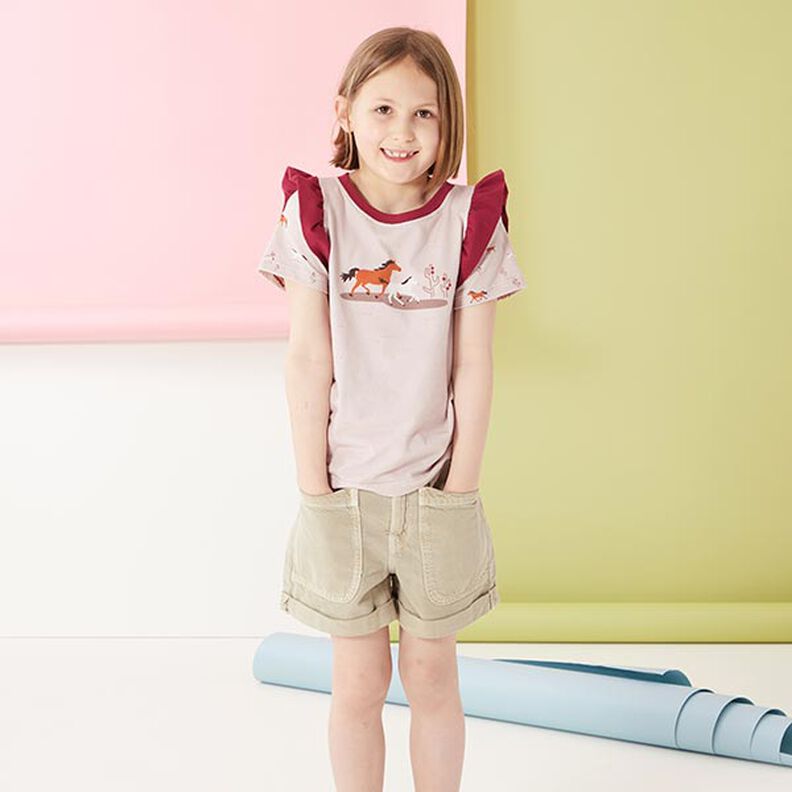 Baumwolljersey Medium Uni – bordeauxrot,  image number 9