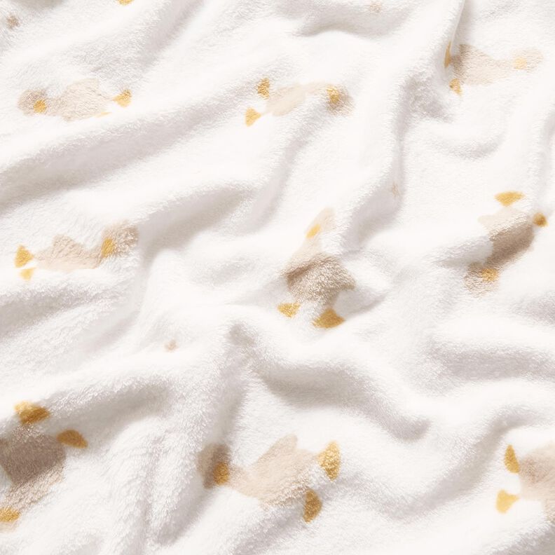 Kuschelfleece kleine Gänse – elfenbein/mandel, image number 2