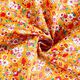 Beschichtete Baumwolle niedliche Blümchen – currygelb – Muster,  thumbnail number 4