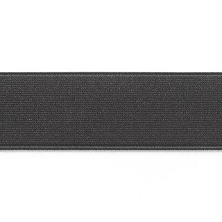 Gürtelgummiband glänzend - schwarz, 