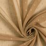 Chiffon Dobby Metallic Nadelstreifen – dunkelbeige/silber metallic,  thumbnail number 3