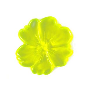 Kunststoffknopf, Neon Flower 2, 