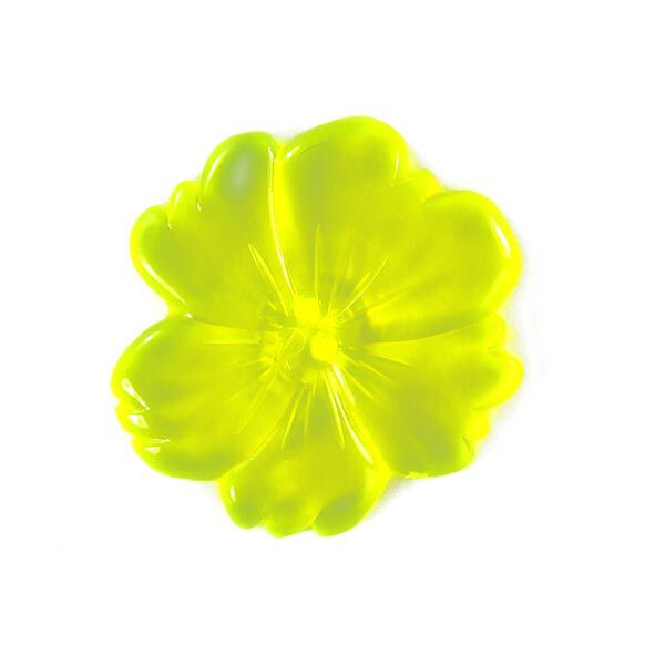 Kunststoffknopf, Neon Flower 2, image number 1
