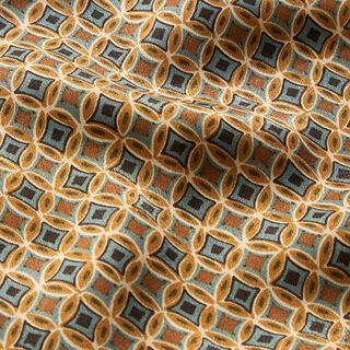 Satin geometrisches Retromuster – karamell, 