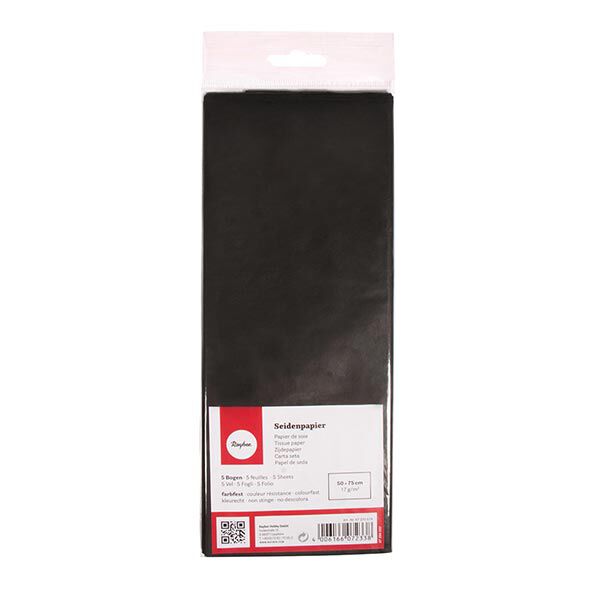Seidenpapier Set [ 5 Stück] – schwarz,  image number 2
