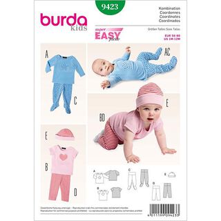 Shirt / Hose / Mütze | Burda 9423 | 56-80, 