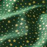 Baumwollstoff Cretonne weihnachtlicher Sternenhimmel klein – dunkelgrün/gold,  thumbnail number 2